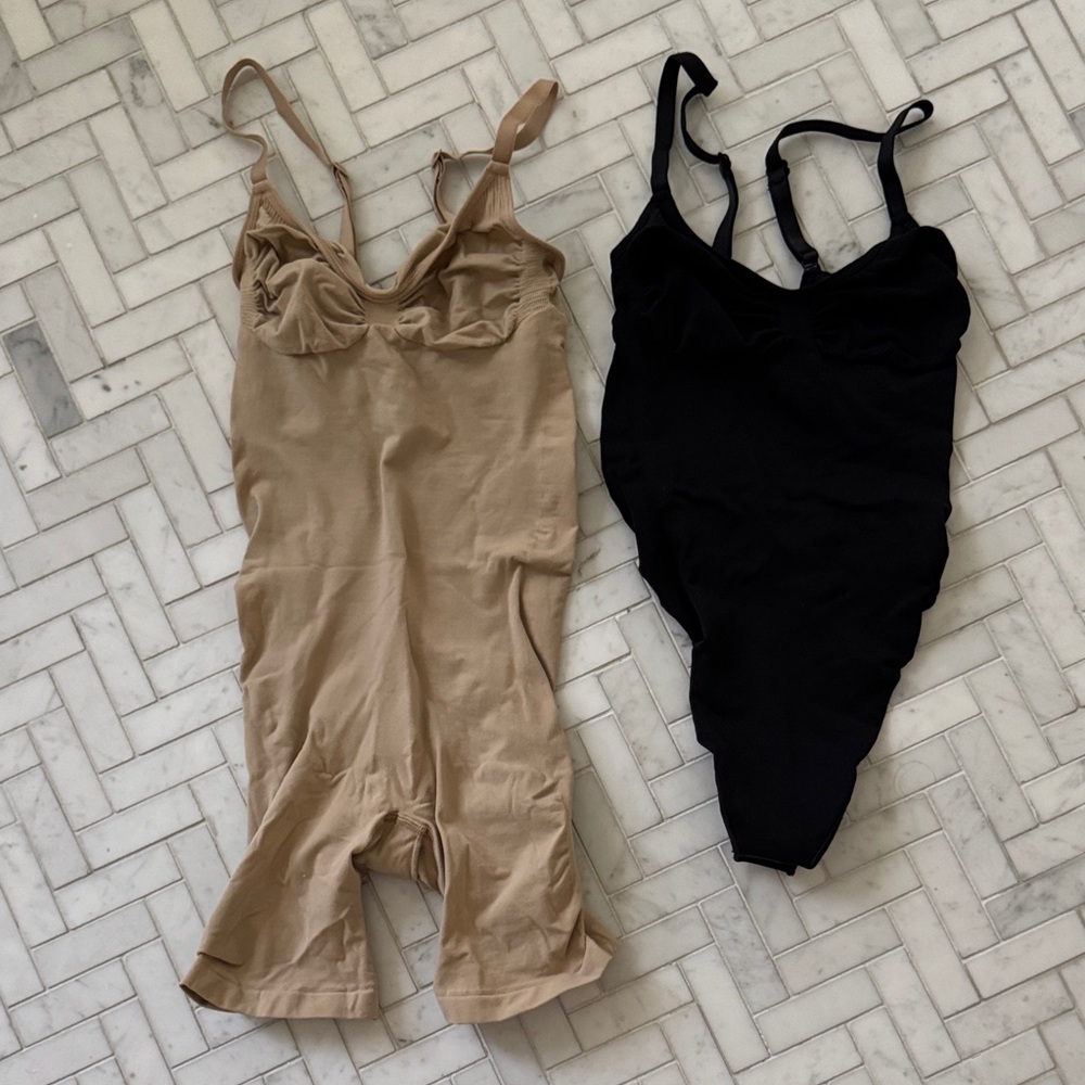 SKIMS Black and Tan Shapewear Duo